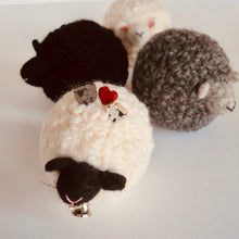 Load image into Gallery viewer, lambs in various colors, black sheep, marie mayhew, just another button company, felted lambs, knit sheep