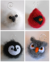 Load image into Gallery viewer, marie mayhew's woolly bird holiday ornament pattern