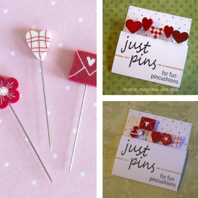Just Another Button Company, valentine clay pins