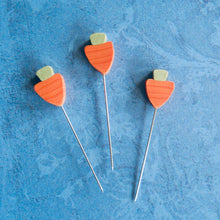 Load image into Gallery viewer, carrot clay pins, Just Another Button Company