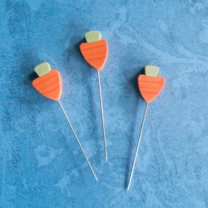 carrot clay pins, Just Another Button Company