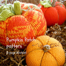 Load image into Gallery viewer, Marie Mayhew Designs, Pumpkin Patch pattern booklet, velvet pumpkin kits