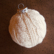 Load image into Gallery viewer, cable design ornament, marie mayhew