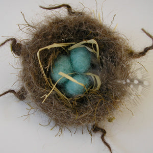 marie mayhew's nest and eggs ornament
