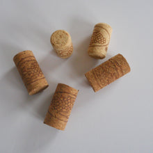 Load image into Gallery viewer, Set of 5 wine corks for woolly pine tree stems