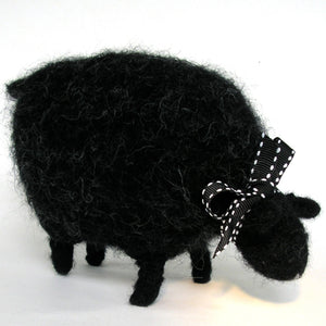 grazing black sheep, woolly sheep pattern