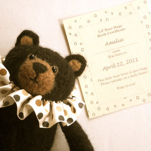 Teddy Bear Birth Certificate. Comfort bear for that special someone.