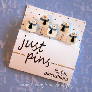 just another button company, snowman frosty clay pins sets