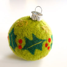 Load image into Gallery viewer, holly dazzle ornament pincushion pattern