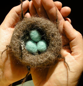 marie mayhew's woolly nest & eggs ornament kit