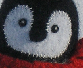 close up of woolly penguin chick pattern