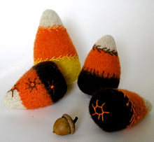 Load image into Gallery viewer, felted candy corn pattern