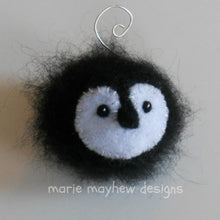 Load image into Gallery viewer, marie mayhew&#39;s hand knit penguin ornaments