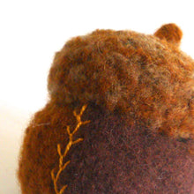 Load image into Gallery viewer, wool acorn pincushion pattern