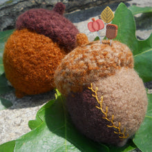 Load image into Gallery viewer, marie mayhew crazy quilt acorn pincushion pattern