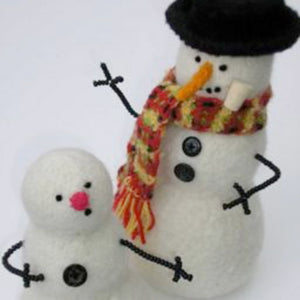 marie mayhew's woolly snowman pattern