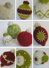 Load image into Gallery viewer, 3 styles of ornament designs: ball, dear drop, beaded