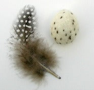 felted wool nest and eggs pattern