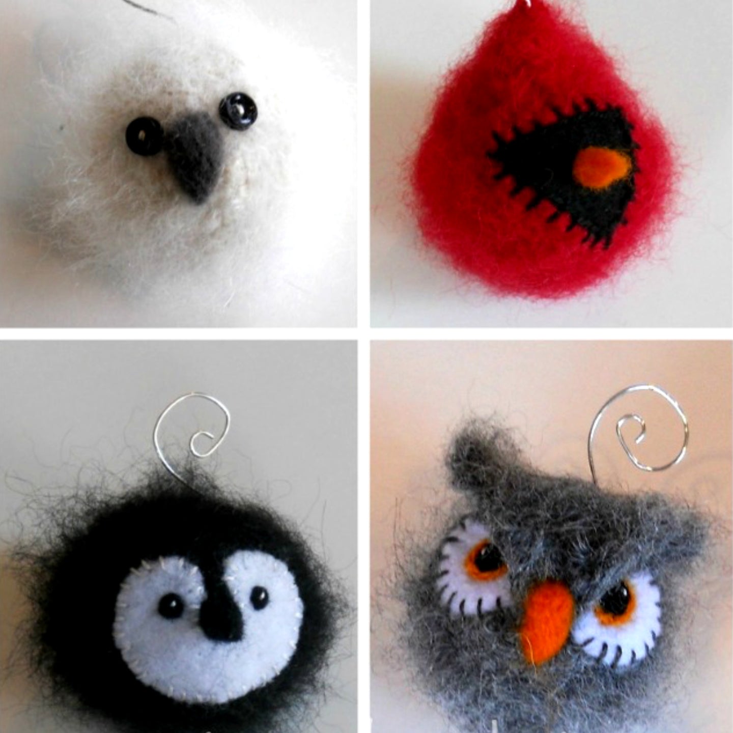 marie mayhew's woolly bird holiday ornament pattern