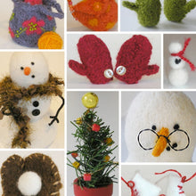Load image into Gallery viewer, marie mayhew&#39;s woolly snowman accessories pattern
